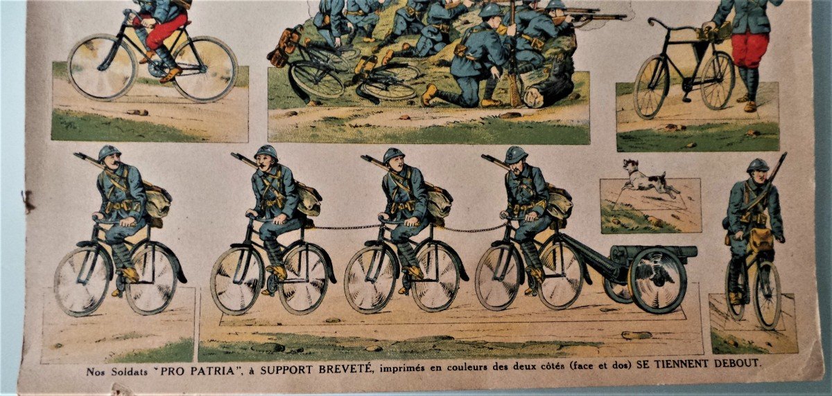 REUNION DE 2 PANNEAUX RECTO-VERSO DE SOLDAT- EDITION H-BOUQUET - PARIS - 1916  MEDAILLE D'OR-photo-3