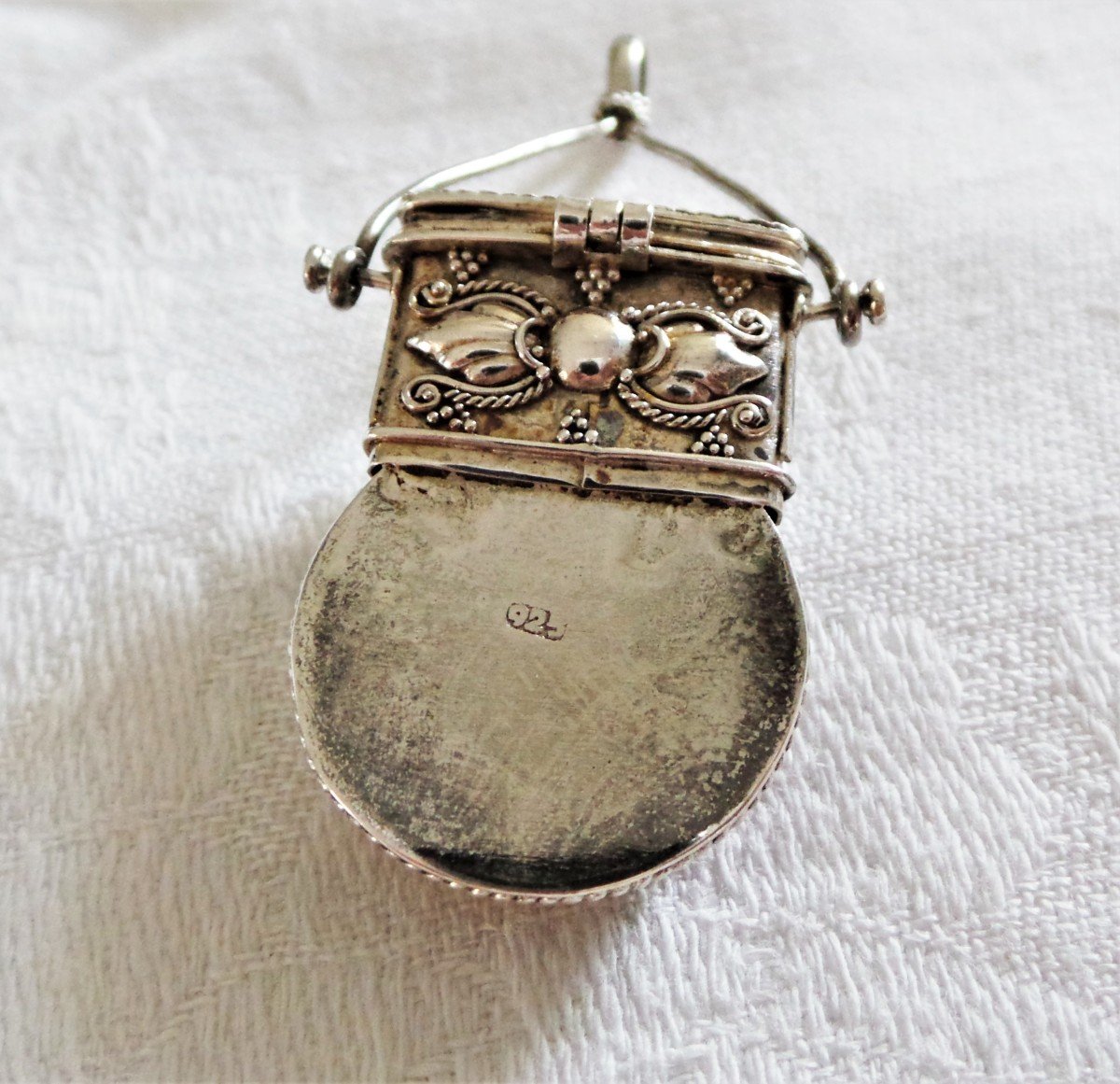 System Pendant In 925 Silver And Mother-of-pearl--asia - Year 60 - XX°-photo-1