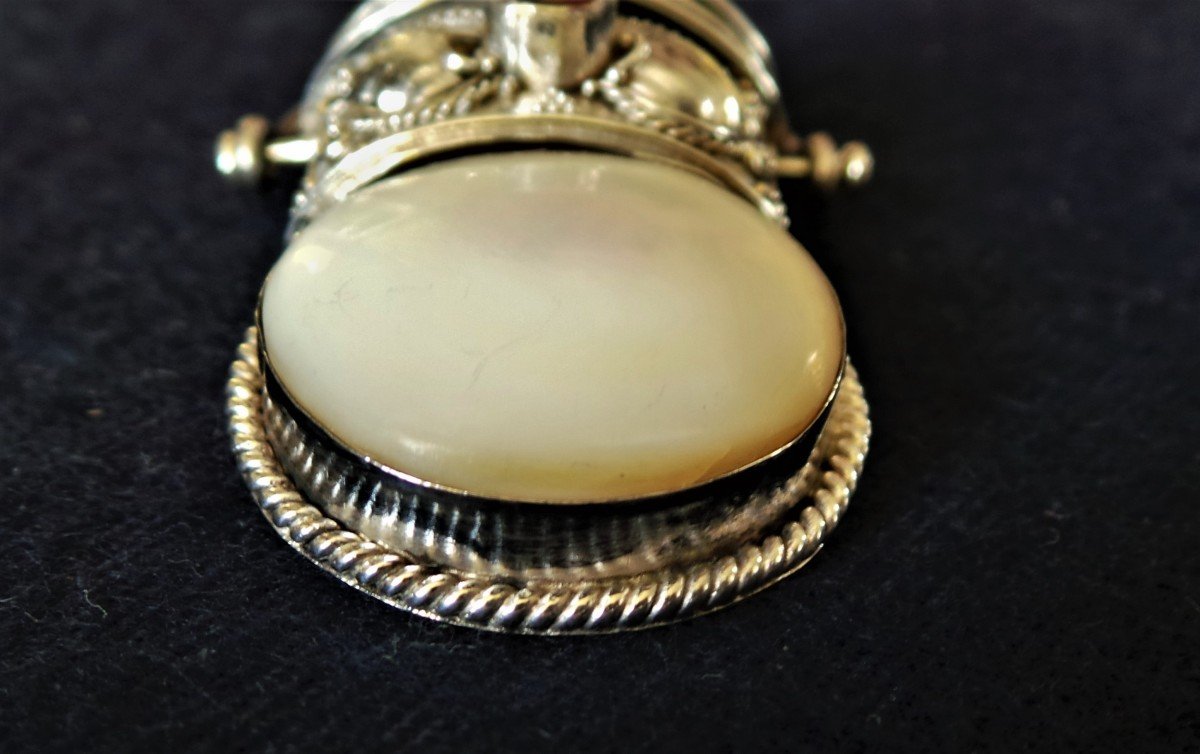System Pendant In 925 Silver And Mother-of-pearl--asia - Year 60 - XX°-photo-6