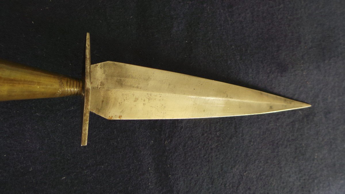 Spain--“puna” Type “b” Dagger With Its Scabbard - 19th Century-photo-2