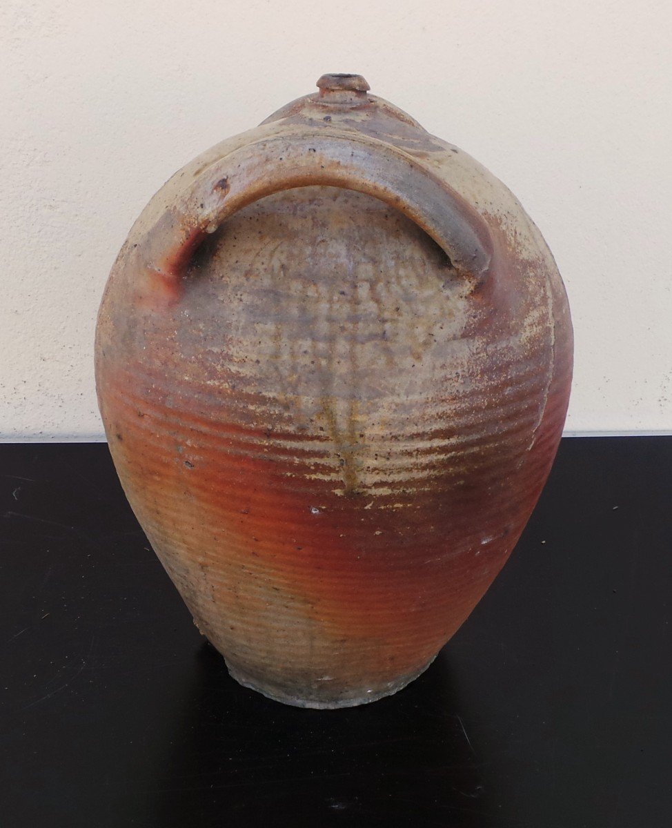 Terracotta Vinegar Jar From The Puisaye Region - 19th Century-photo-4