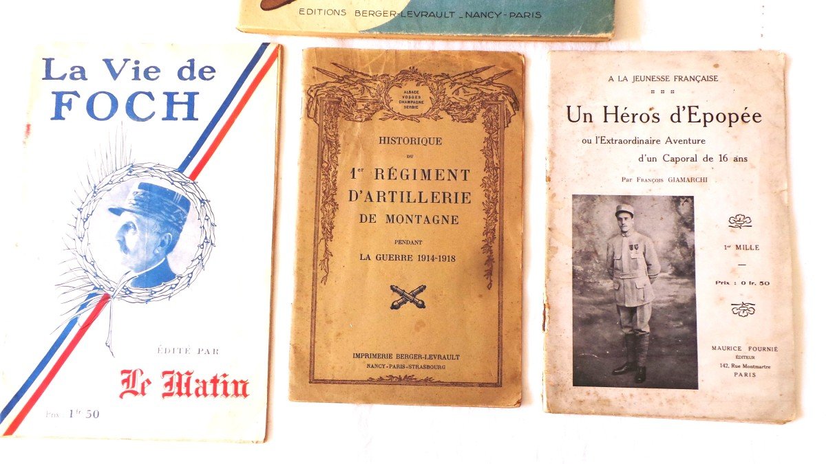 Meeting Of 4 Booklets-the Conquerors Of The Sky-1st Artillery Regiment-a Hero & Life Of Floch-photo-7