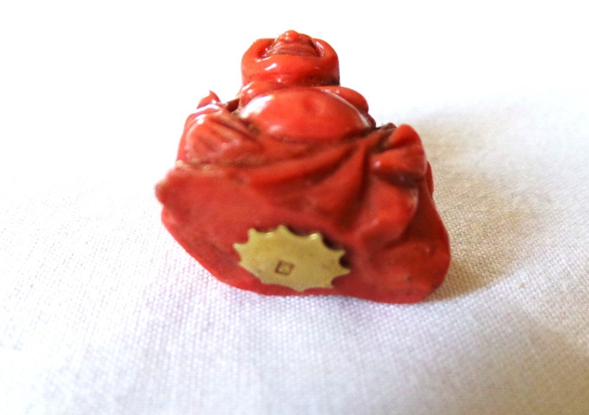 Happy Putai Buddha Coral Pendant-photo-3