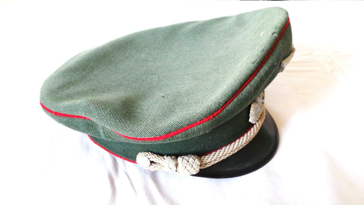 Ww2-- Germany- Artillery Officer's Shirmmütze - Wh-photo-1