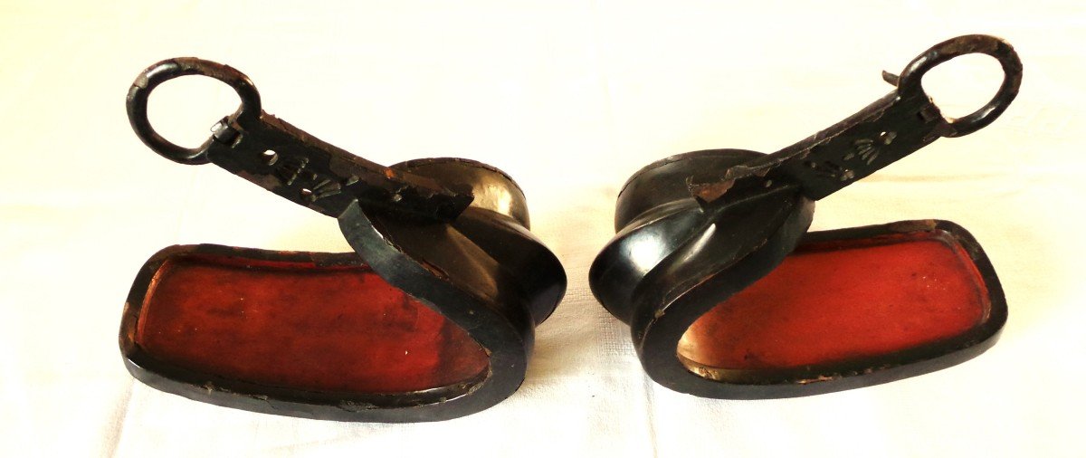 JAPON - ETRIERS DE SAMOURAI " ABUMI " - PERIODE EDO ( 1603 - 1868 )- XVII° - XVIII°-photo-3