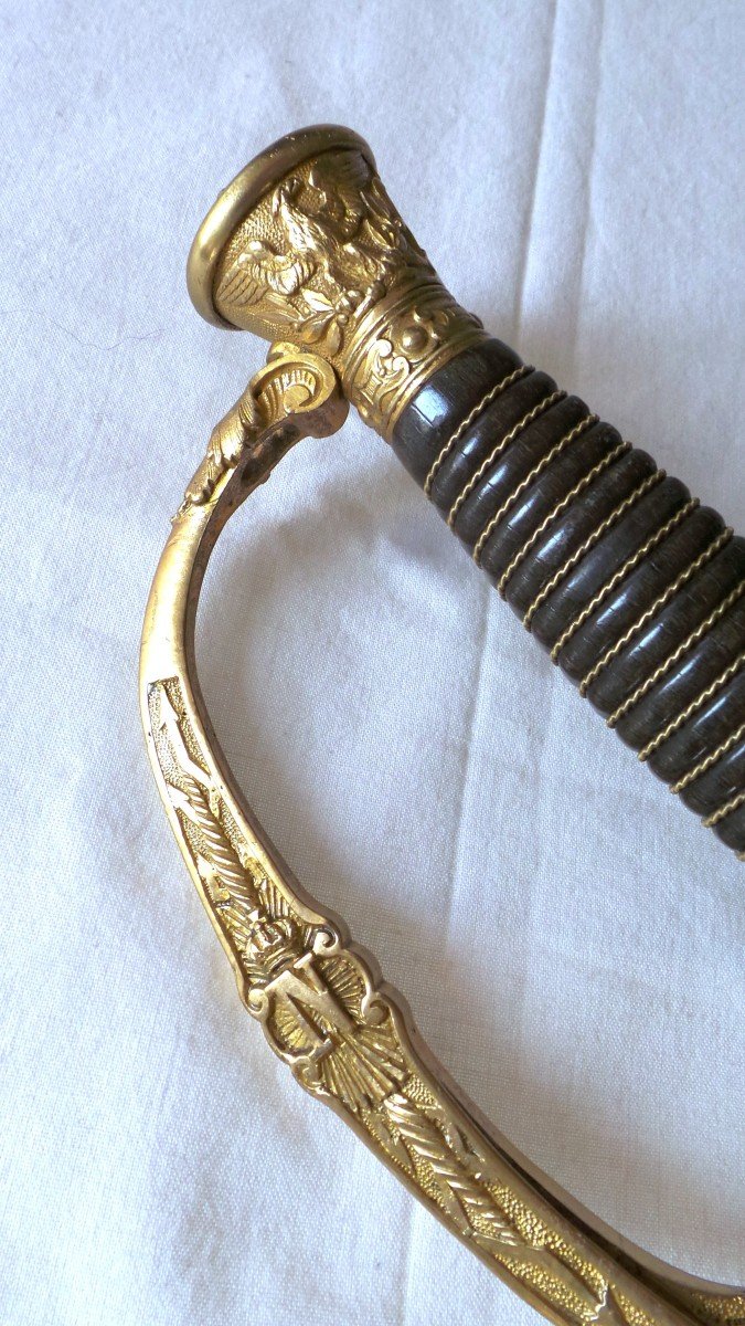 Ii° Empire - Officer's Sword Of The Imperial Guard - Mod 1860 Manuf Imperiale De Chatellerault-photo-2