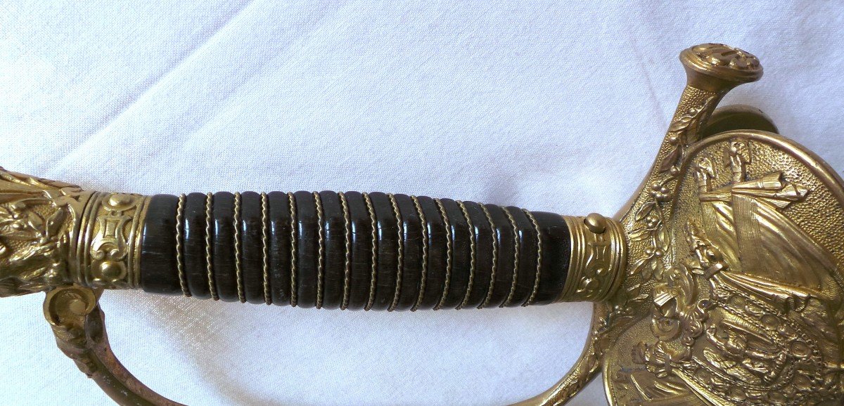 Ii° Empire - Officer's Sword Of The Imperial Guard - Mod 1860 Manuf Imperiale De Chatellerault-photo-4