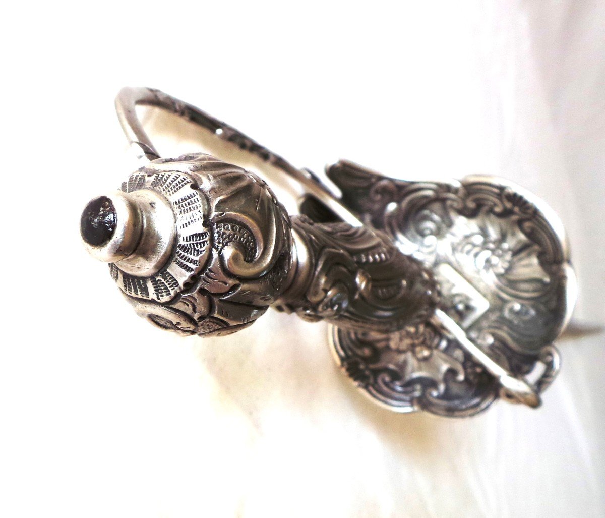 EPEE DE COUR MONTURE EN ARGENT ET PAS D ANE - EPOQUE LOUIS  XIV - XV - XVII° XVIII°-photo-7