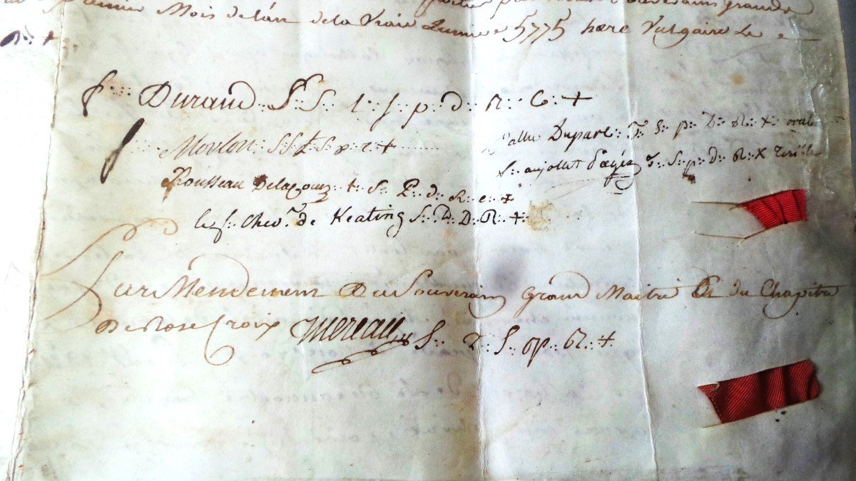 Rosicroix Grade Diploma - From 1775 - XVIII° - Louis XV° -xvi°-photo-4