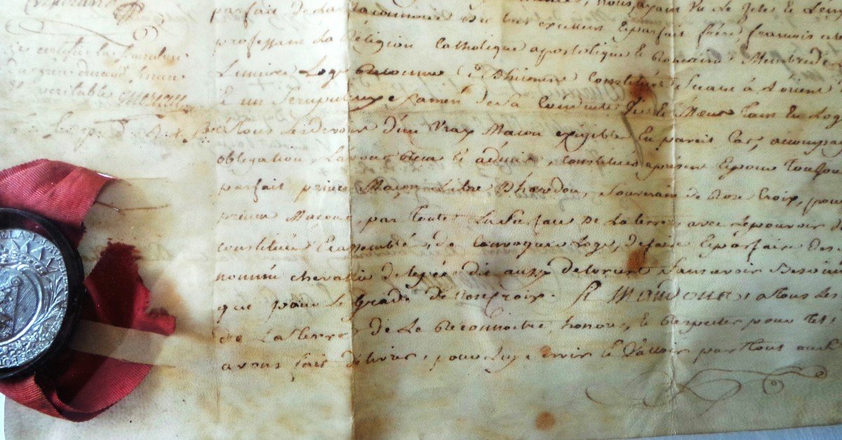Rosicroix Grade Diploma - From 1775 - XVIII° - Louis XV° -xvi°-photo-8