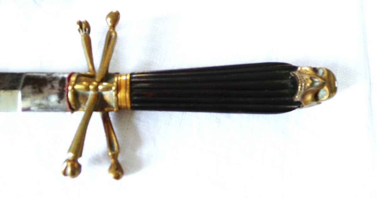 Masonic Dagger Of Grand Elect - Knight Kadosh - 30° Degree Reaa - XIX°-photo-3