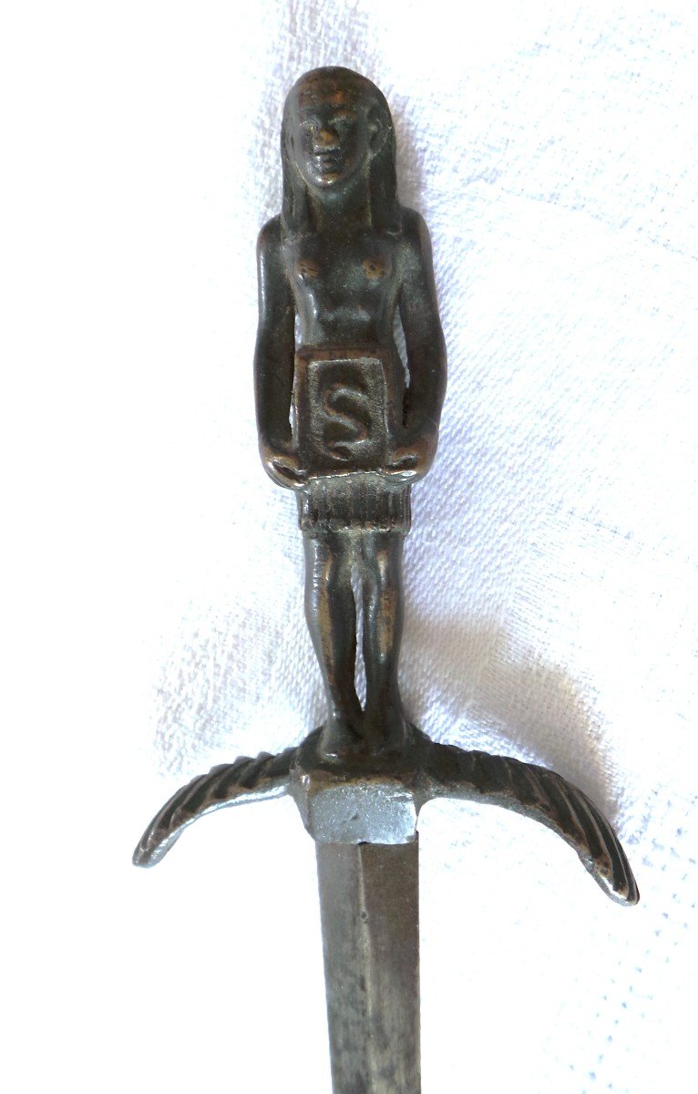 DAGUE ROMANTIQUE DIVINITE EGYPTIENNE - XIX°-photo-4