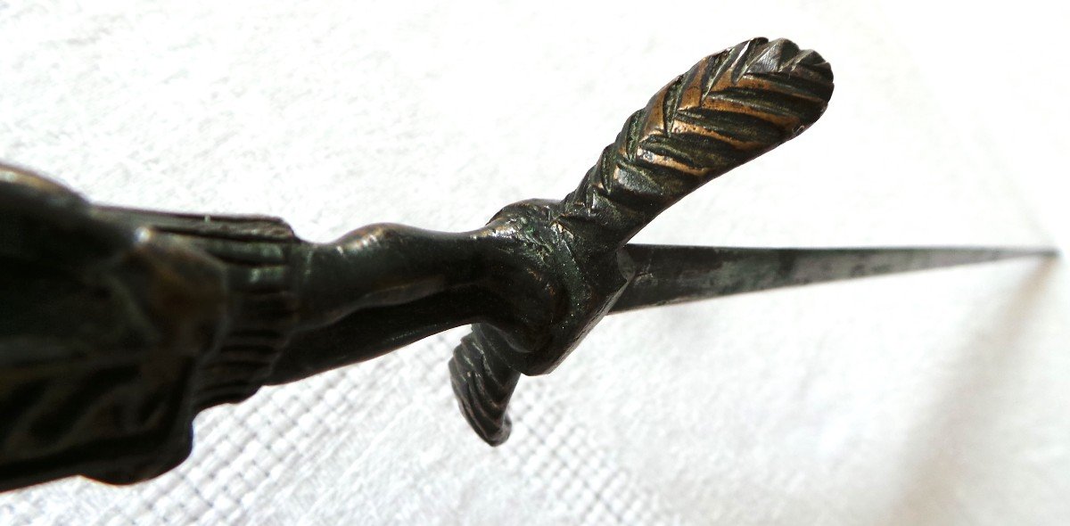 DAGUE ROMANTIQUE DIVINITE EGYPTIENNE - XIX°-photo-3