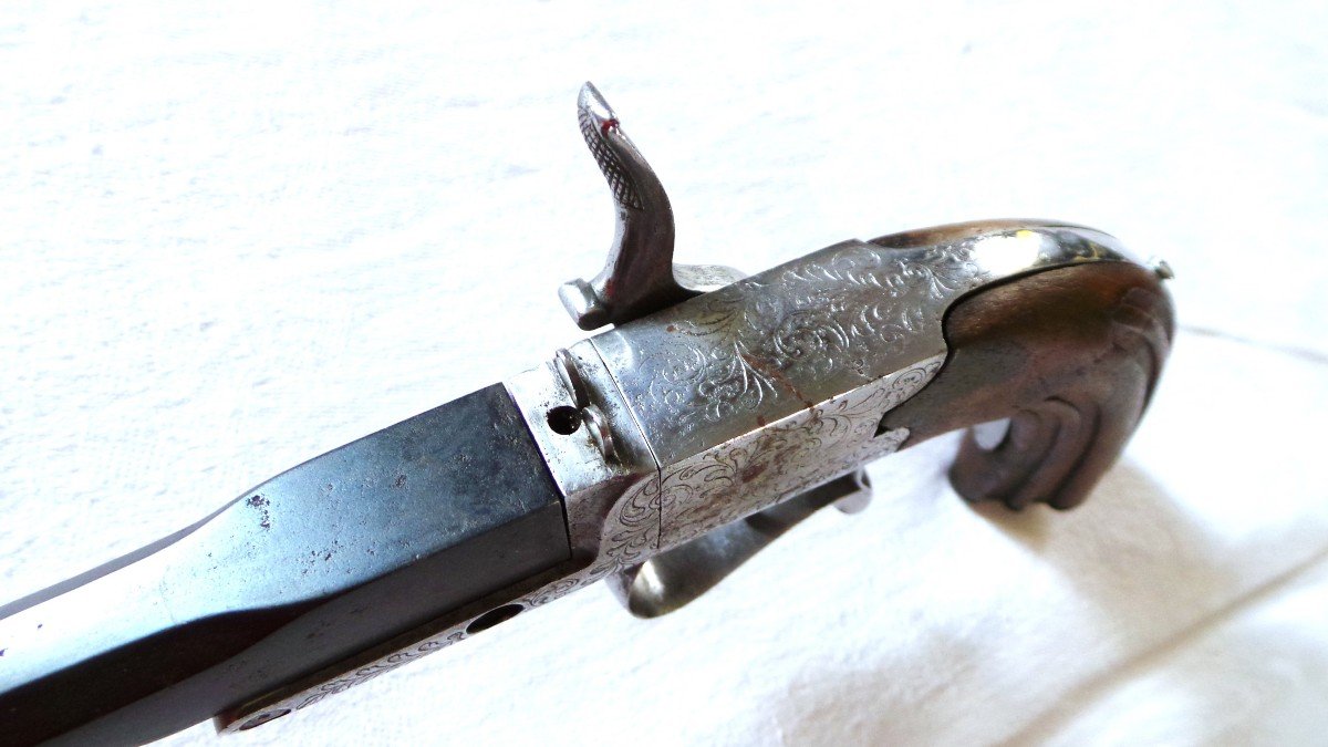 Gastine Renette Type Shooting Pistol - 2nd Empire - 19th-photo-3