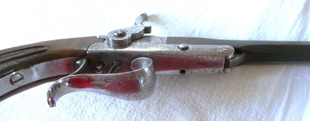 Gastine Renette Type Shooting Pistol - 2nd Empire - 19th-photo-4