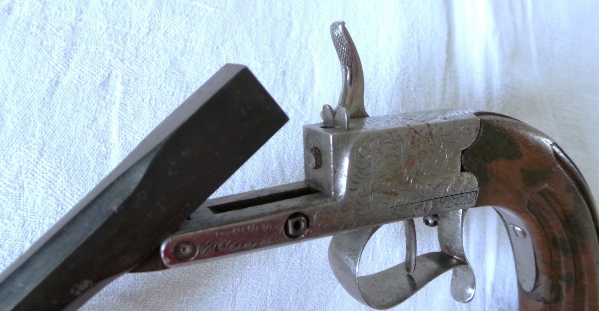 Gastine Renette Type Shooting Pistol - 2nd Empire - 19th-photo-1