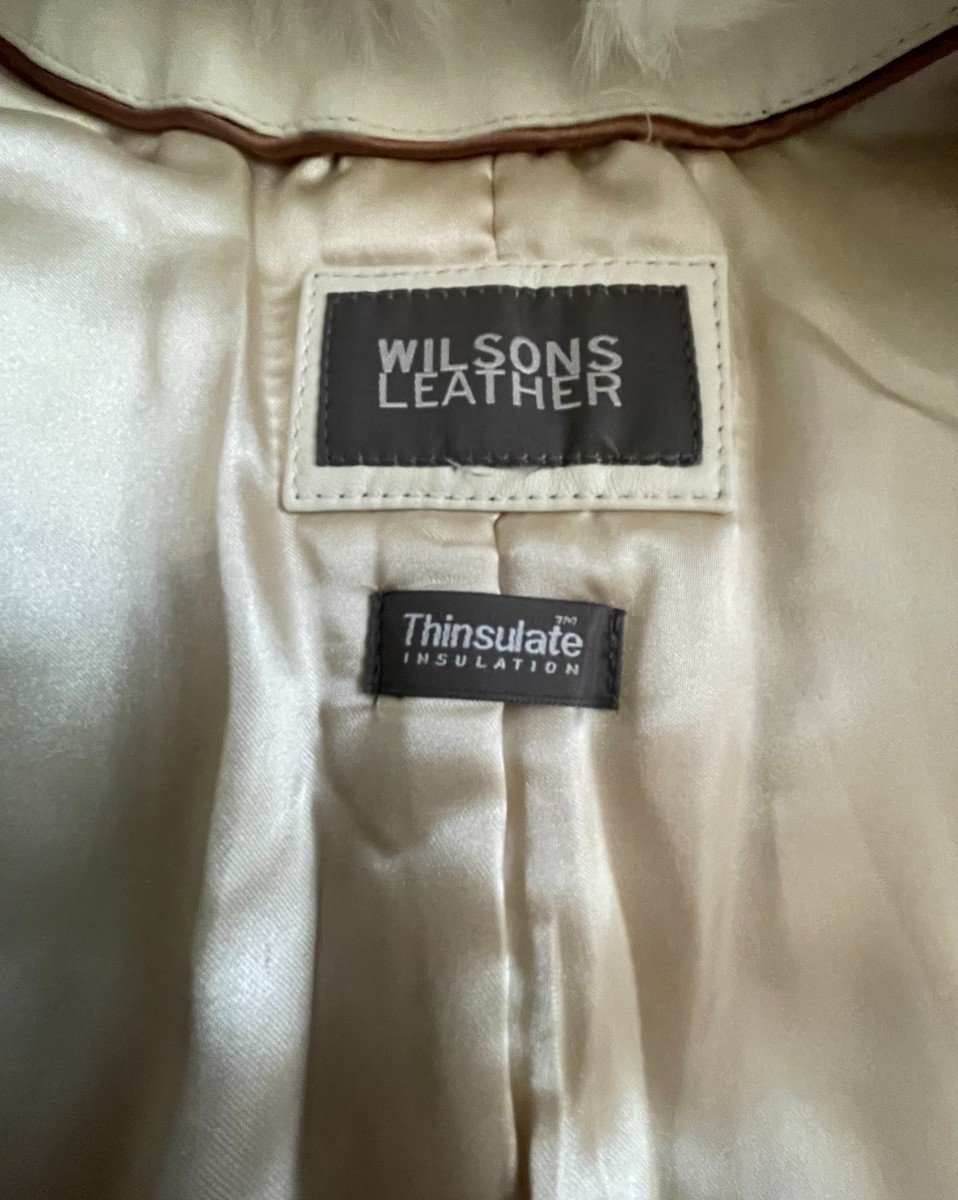 White Lambskin Leather Coat - Maison Wilson Leather Since 1899-photo-3