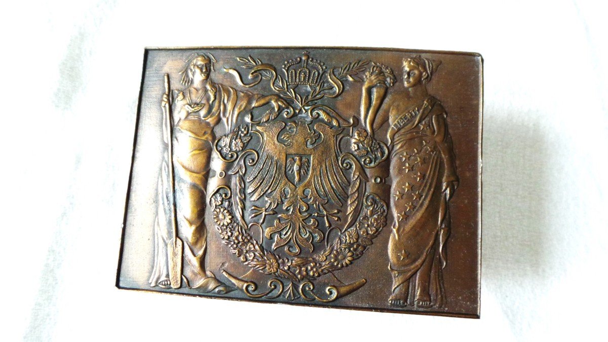 Usa - "liberty" Bronze Belt Buckle - 1960-70 - XX°-photo-2