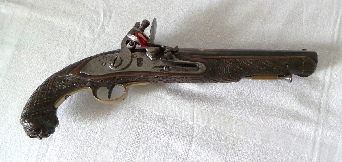 Large & Luxurious Officer's Pistol Very Work - 18th Century - Spanish