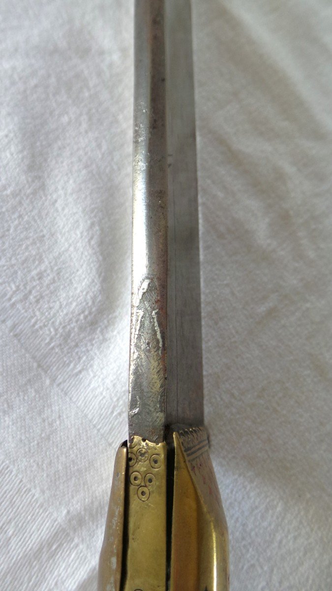 GRAND COUTEAU YATAGAN AFGHAN - " KHYBER - SALAWAR " -- XIX°-photo-4