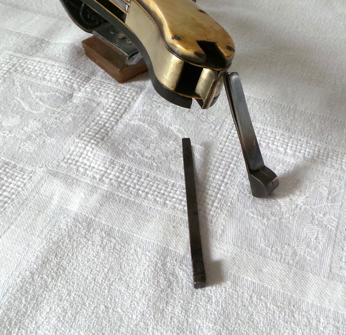 Knife-pistol By " James Rodgers Sheffield " With 2 Blades - Cal 7 Mm - 19th C.-photo-6