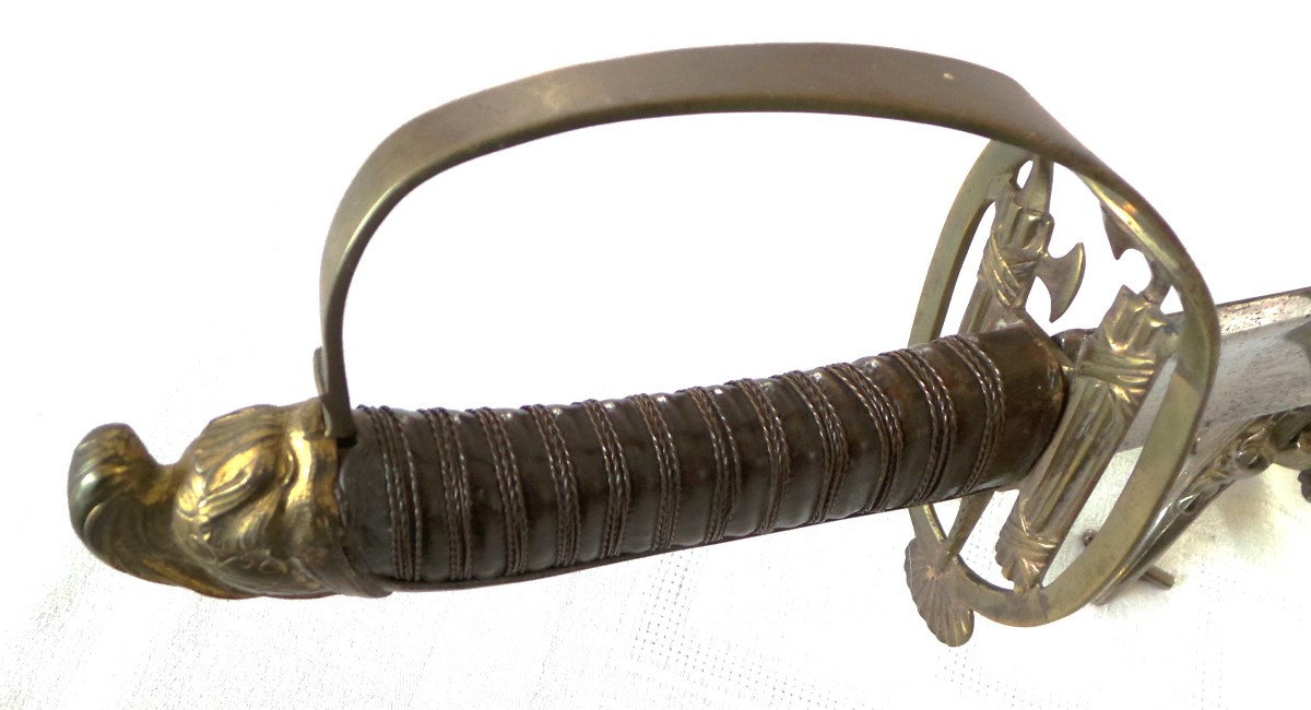 18th C. - National Volunteer Saber - Officer Model - Revolutionary Period 1792-photo-4
