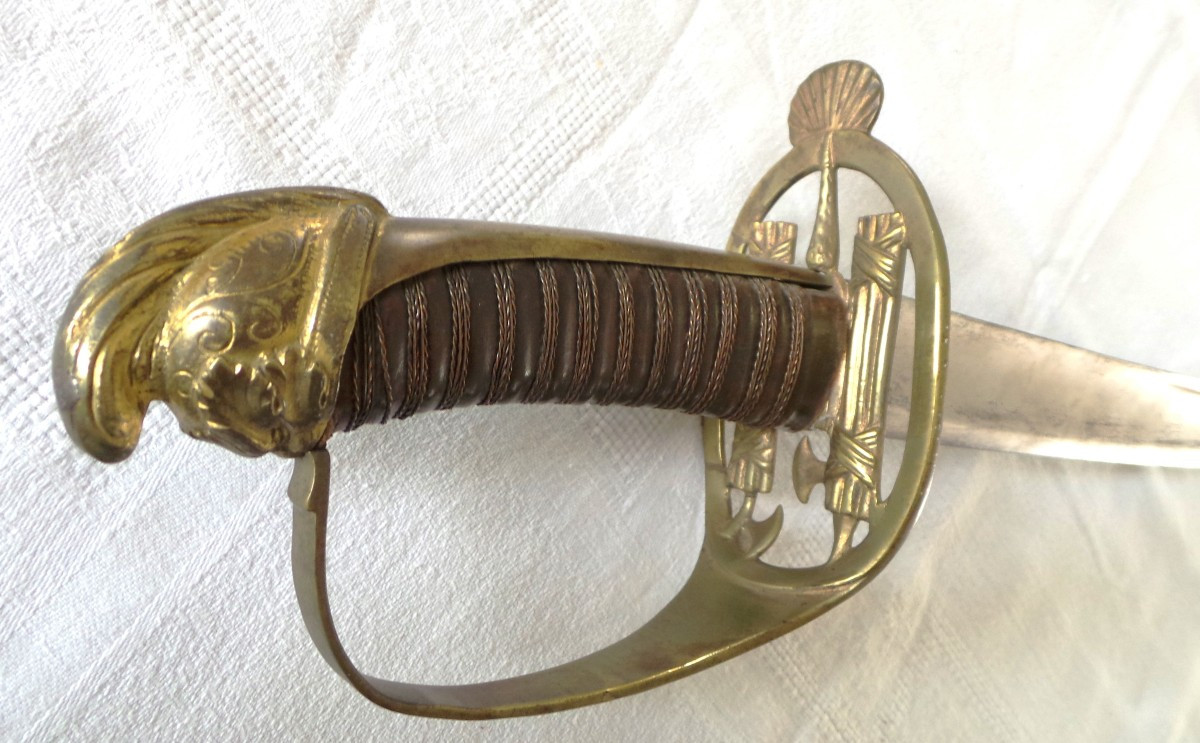 18th C. - National Volunteer Saber - Officer Model - Revolutionary Period 1792-photo-4