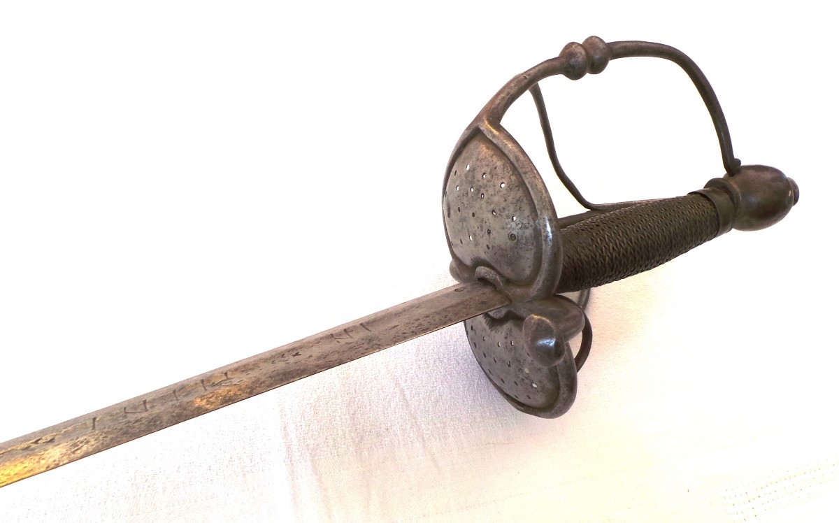 Strong "wallon" Gendarmery & Cavalry Sword - "louis XIV - Regence" - XVII° - XVIII°-photo-3