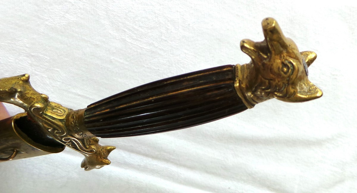 2nd Empire - 19th C Louvetier Dagger-photo-4