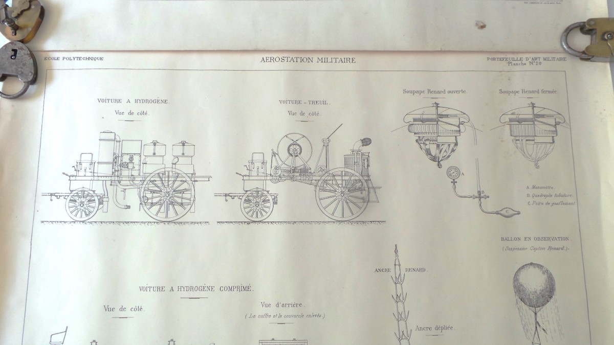 DEUX PLANS EN COUPE DE L ' ECOLE POLYTECHNIQUE - AERO STATION MILITAIRE - TRANSPORT DE TROUPES-photo-4