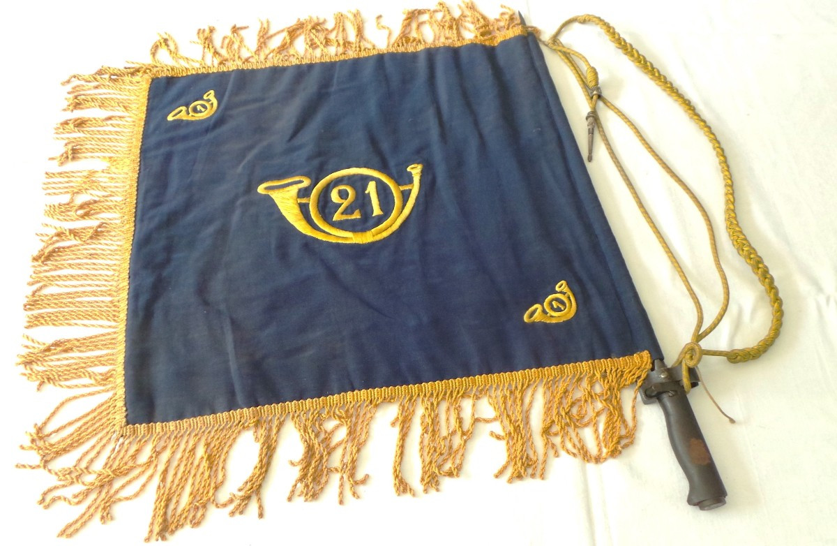 Pennant Of The 21st Battalion Of Foot Chasser - 1855 To 1963 - 19th-20th Century
