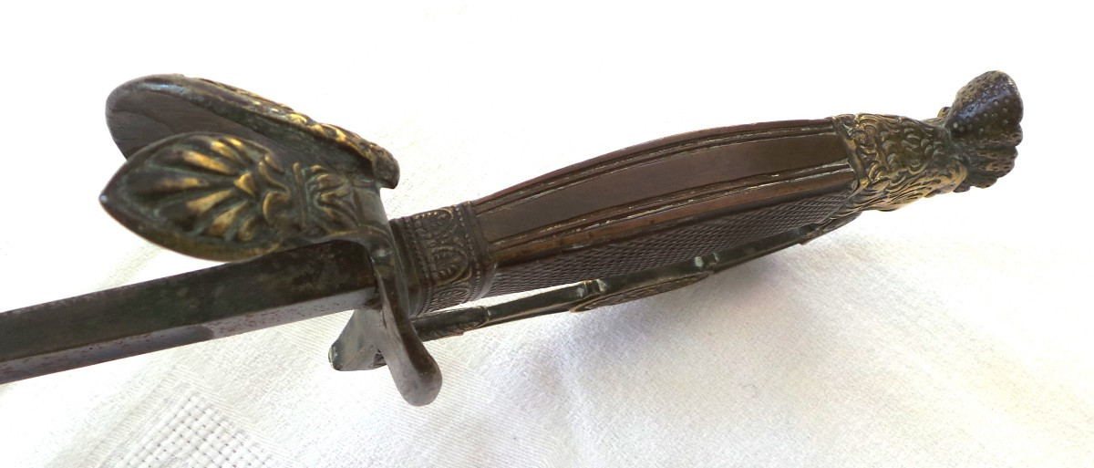EPEE - MONARCHIE DE JUILLET- D'OFFICIER DE LA GARDE NATIONALE - MOD 1817 - XIX°-photo-3