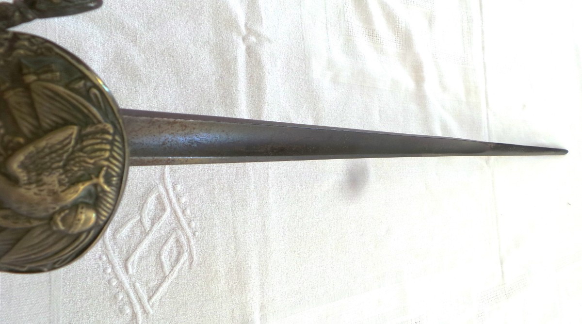 EPEE - MONARCHIE DE JUILLET- D'OFFICIER DE LA GARDE NATIONALE - MOD 1817 - XIX°-photo-2