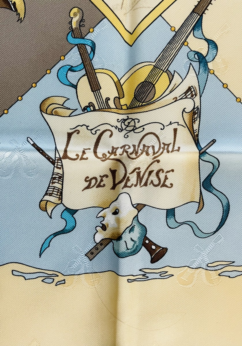 "venice Carnival" Illustrated By "h - De Watriguant" - 1993 - For The House Of Hermes In Paris-photo-4