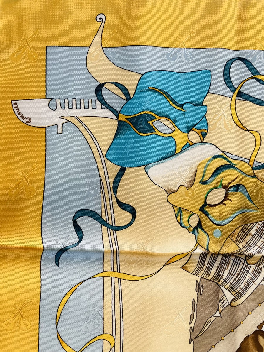 "venice Carnival" Illustrated By "h - De Watriguant" - 1993 - For The House Of Hermes In Paris-photo-5