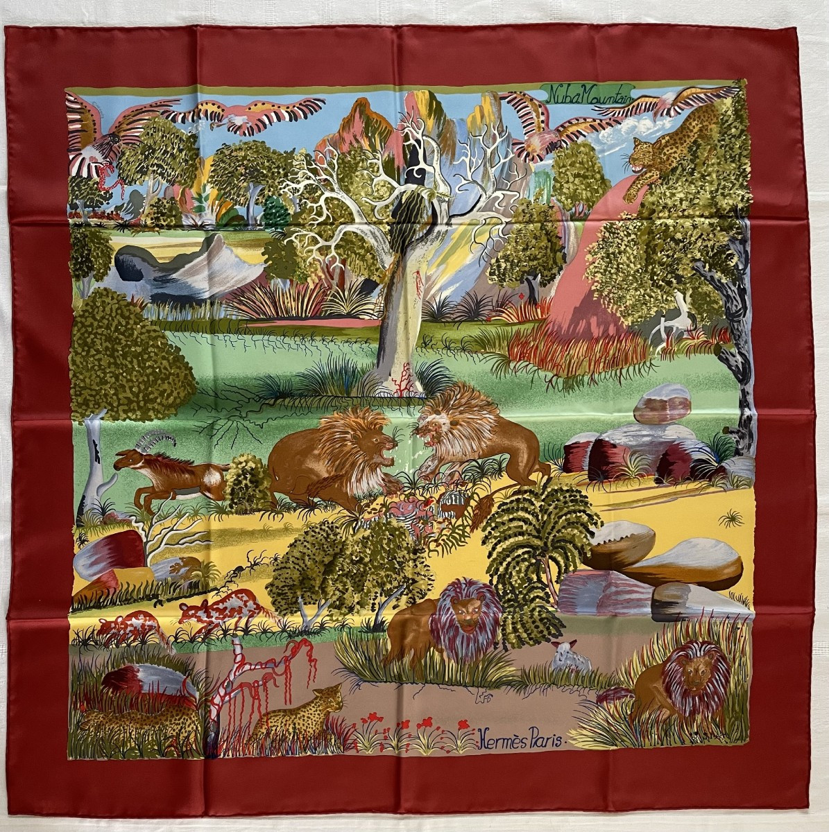 "nuba Mountain" Illustrated By "sefidin" In 1997 For The House Of "hermes" In Paris - Bte - -photo-2