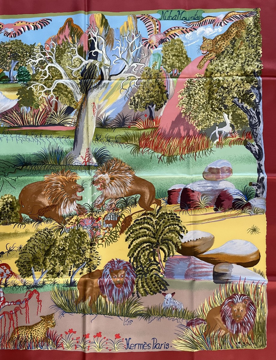 "nuba Mountain" Illustrated By "sefidin" In 1997 For The House Of "hermes" In Paris - Bte - -photo-1