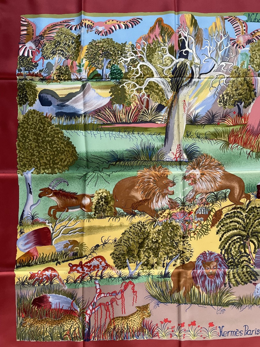 "nuba Mountain" Illustrated By "sefidin" In 1997 For The House Of "hermes" In Paris - Bte - -photo-2