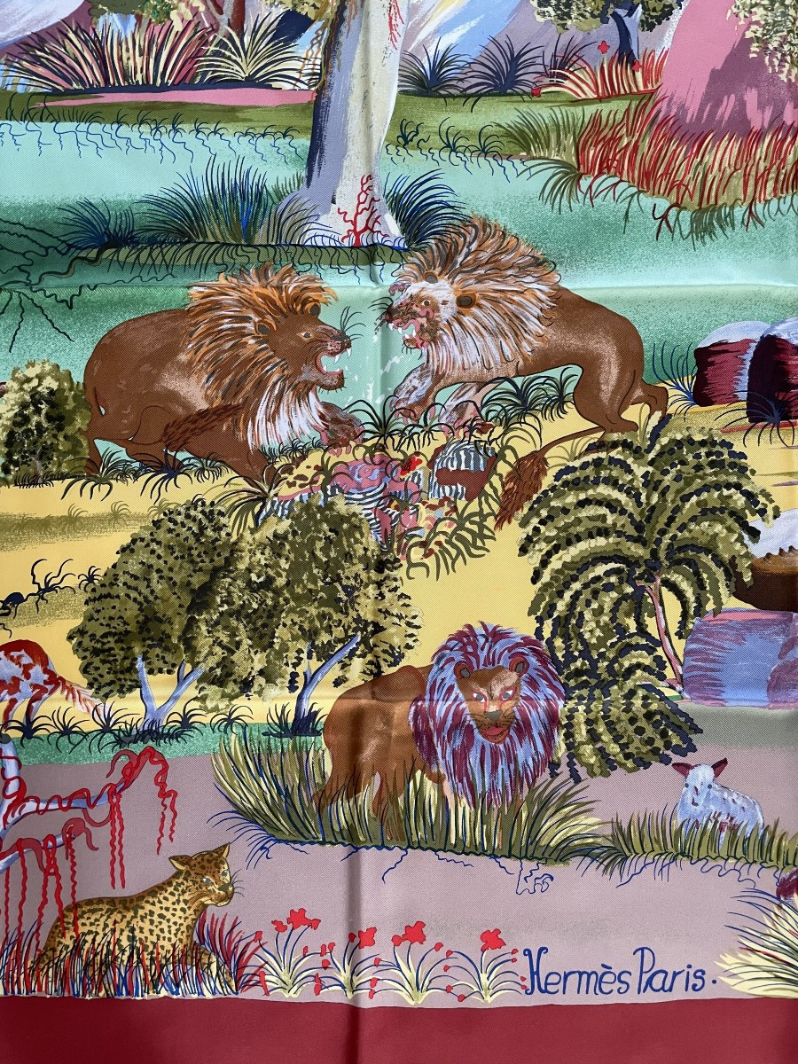 "nuba Mountain" Illustrated By "sefidin" In 1997 For The House Of "hermes" In Paris - Bte - -photo-3