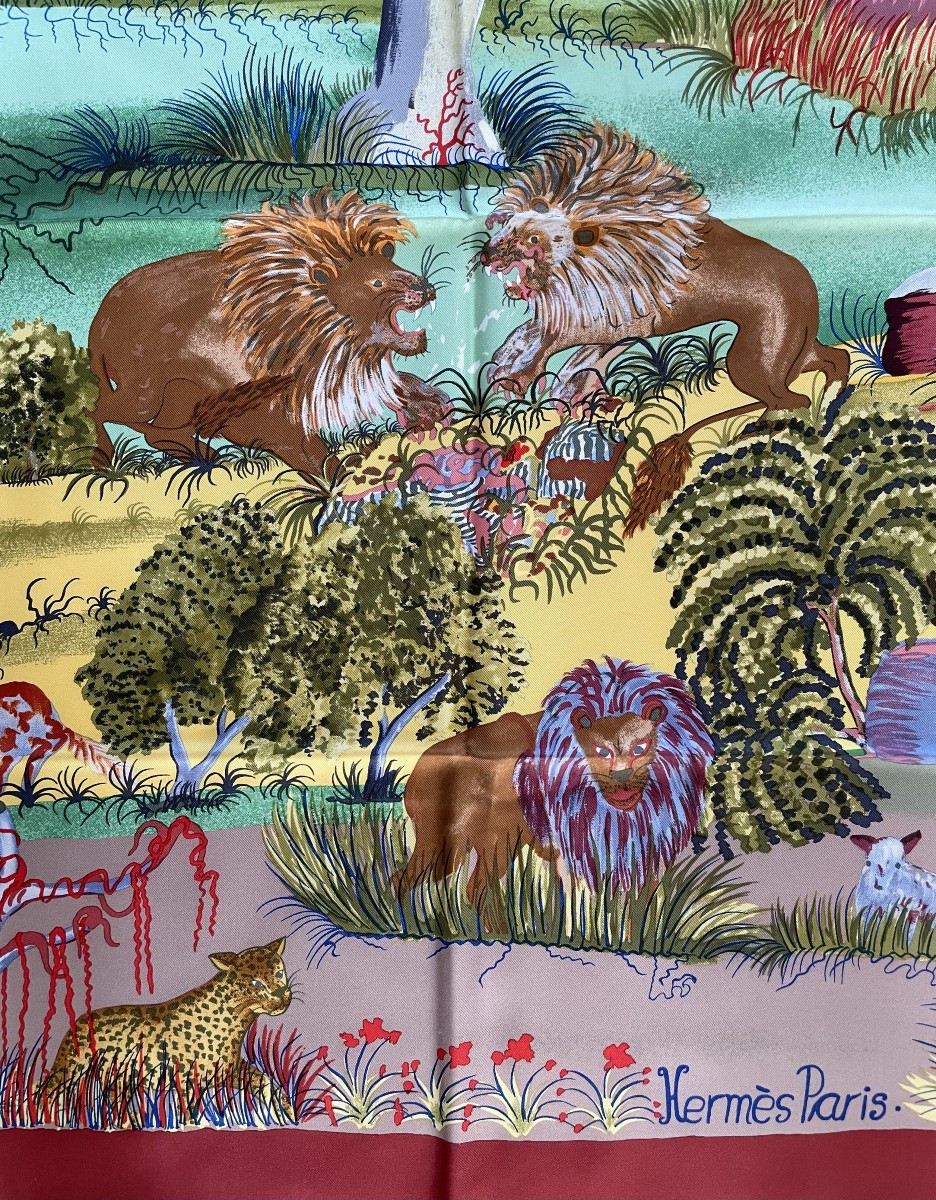 "nuba Mountain" Illustrated By "sefidin" In 1997 For The House Of "hermes" In Paris - Bte - -photo-8