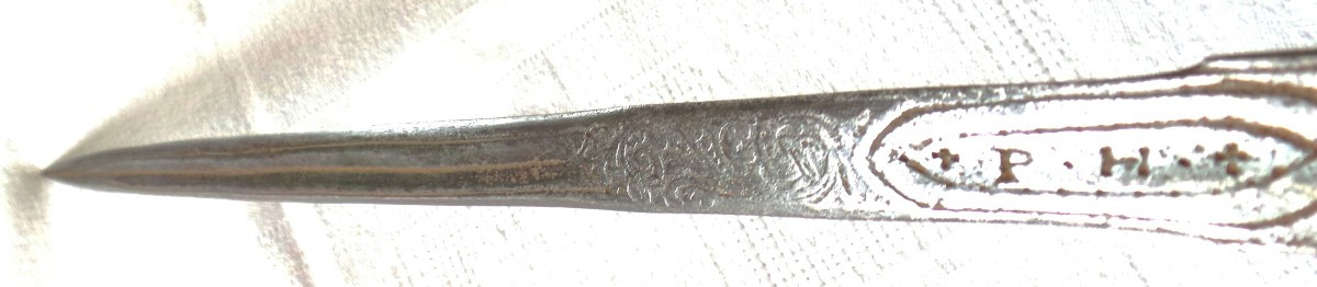 16th Century Skeleton Dagger - Blade Marking - "b - D - Montluc" - Marshal Of France In 1574-photo-4