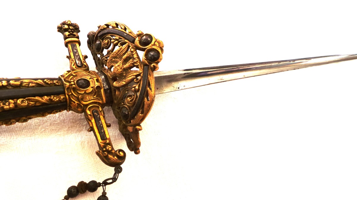 Sword- Nap III° - Ii° Empire- Called Of Magistrate - Poincon "f. D" De Delacour - XIX°-photo-3