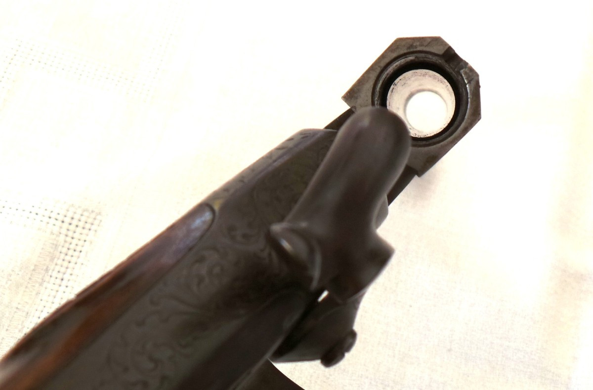 Key-locking Pistol "le Faucheux" - 1870 - 1880 - Cal 16 Pin-drawn - 19th C. --photo-5