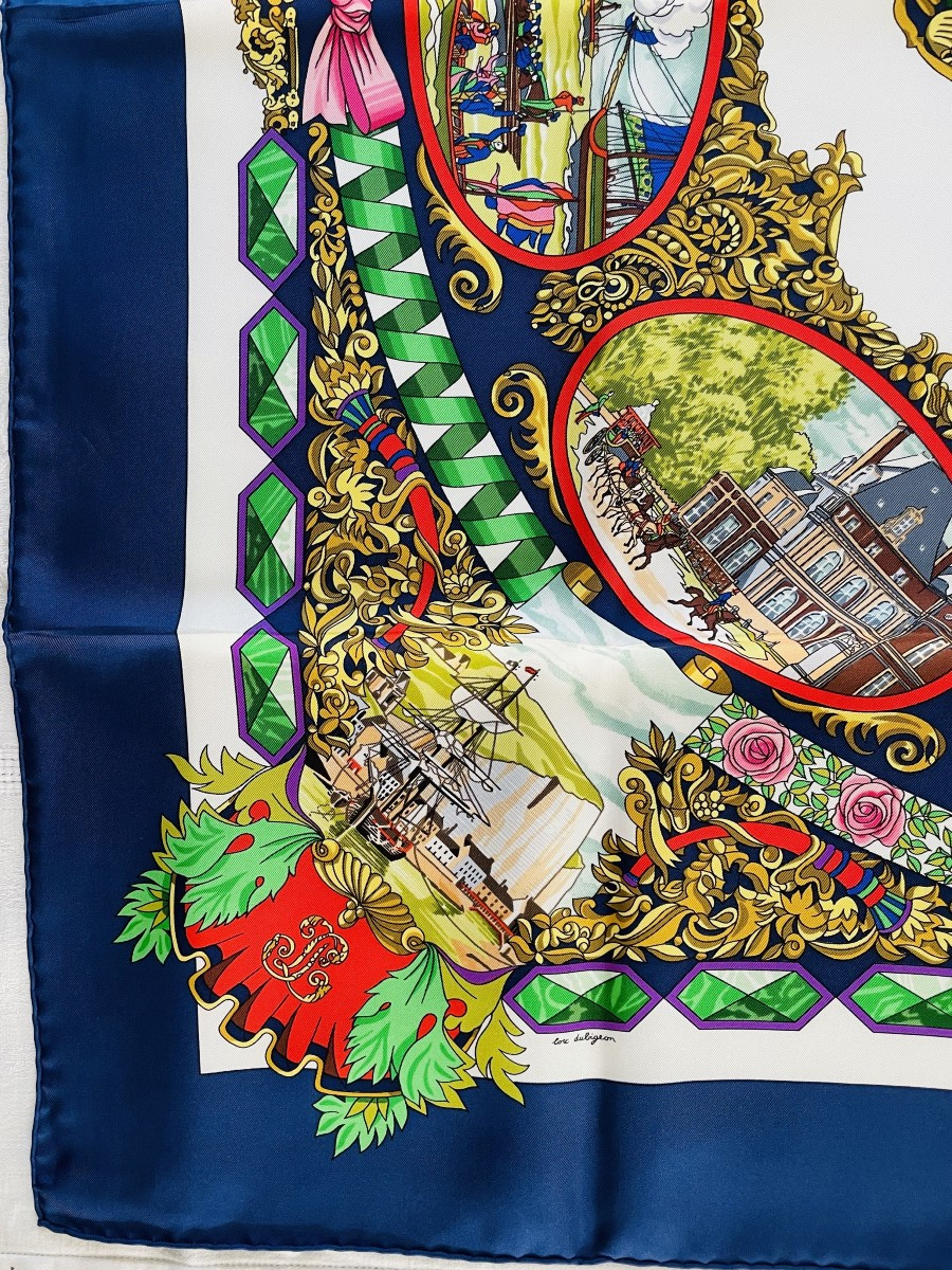 "L'ENTENTE CORDIALE " ILLUSTRE PAR LOIC DUBIGEON EN 1993 POUR LA MAISON " HERMES " A PARIS-photo-4