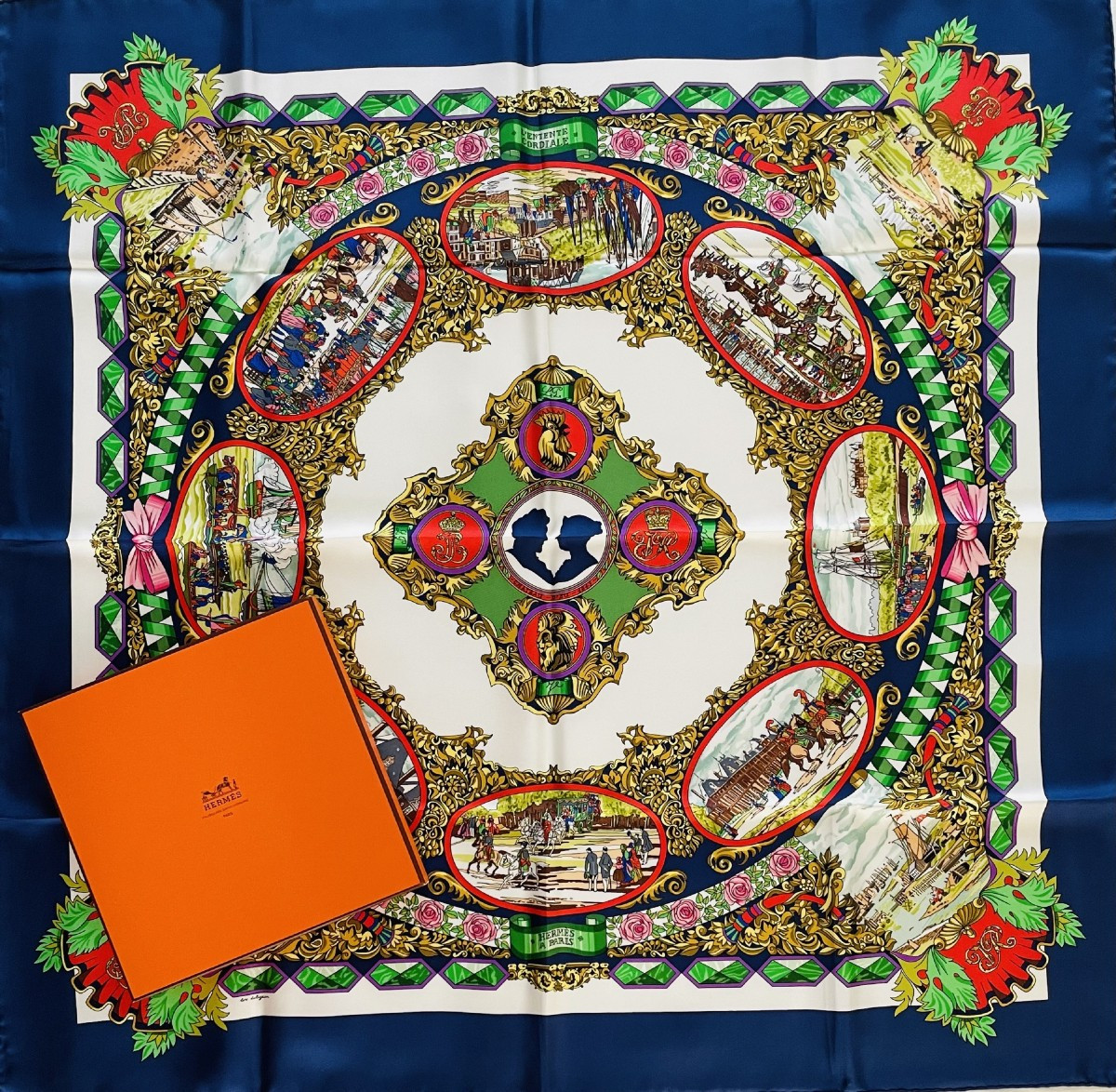 "L'ENTENTE CORDIALE " ILLUSTRE PAR LOIC DUBIGEON EN 1993 POUR LA MAISON " HERMES " A PARIS