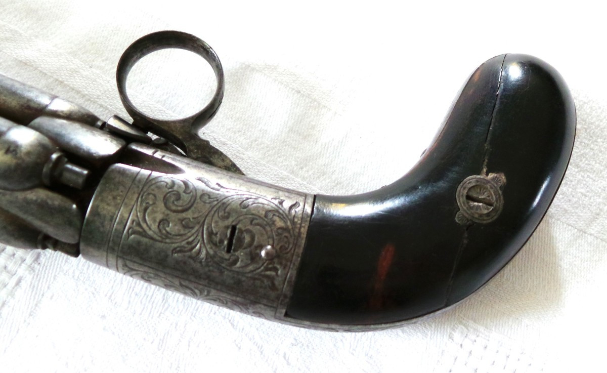 POIVRIERE " MARIETTE " A 4 CANONS - XIX°-photo-4