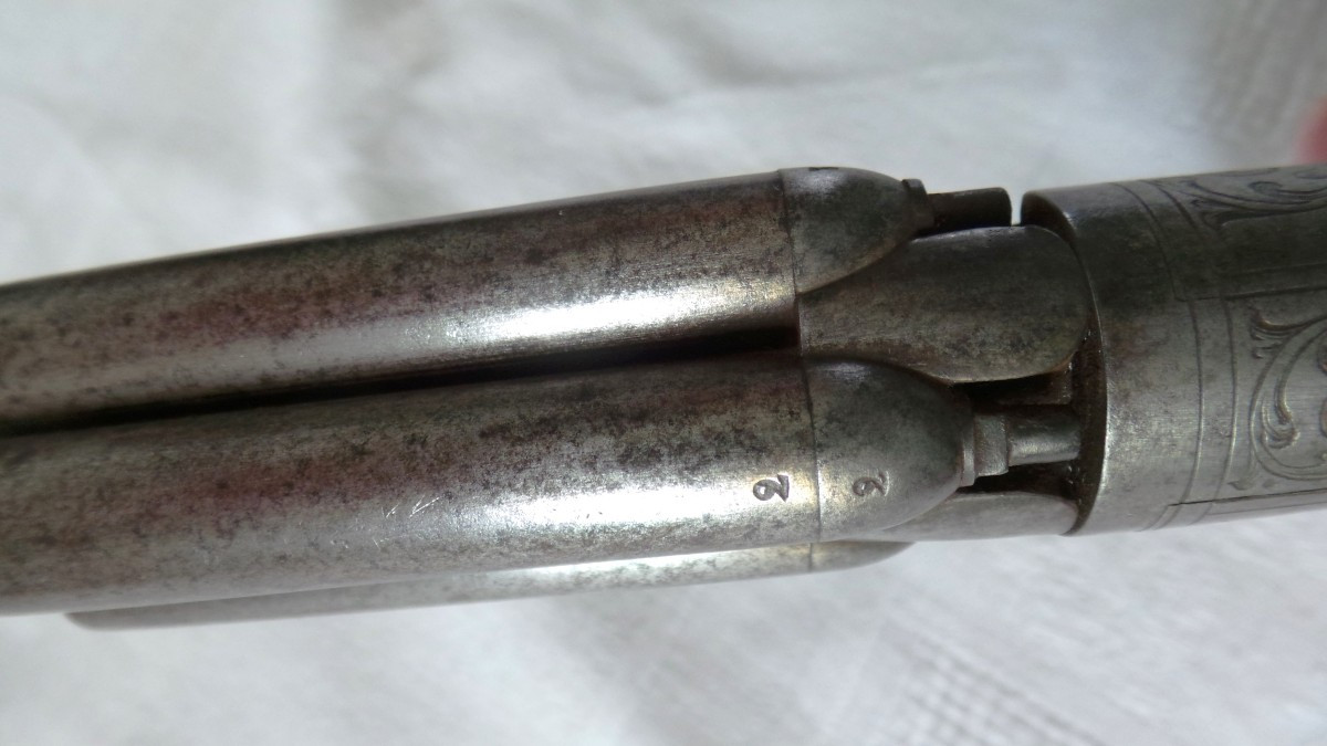 POIVRIERE " MARIETTE " A 4 CANONS - XIX°-photo-4