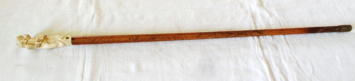 System Defense Cane Armed With A Dagger With A Quadrangular Blade - 19th-20th Century-photo-3