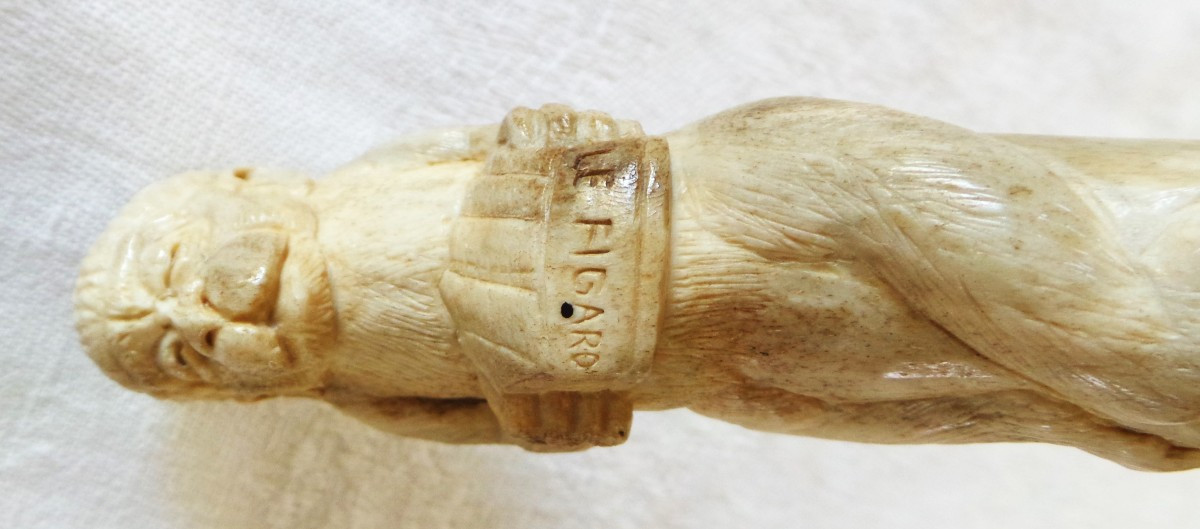 System Defense Cane Armed With A Dagger With A Quadrangular Blade - 19th-20th Century-photo-1