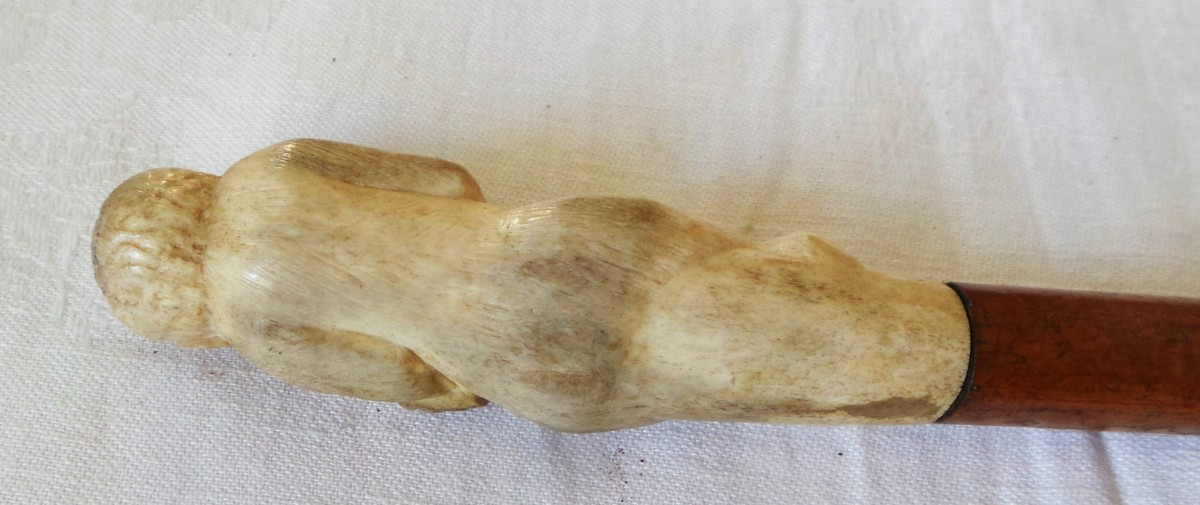 System Defense Cane Armed With A Dagger With A Quadrangular Blade - 19th-20th Century-photo-4